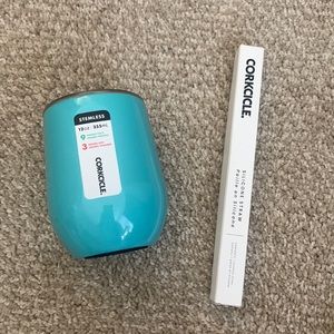 Corkcicle Wine Tumbler and Straw